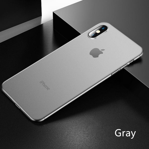 [variant_title] - 0.26mm Ultra Thin Original PP Case On The For iphone X XR XS Max Full Cover For iphone 6 6s 7 8 PLus Matte Shockproof Slim Case