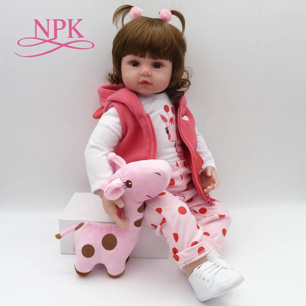 [variant_title] - bebes reborn doll 47cm soft silicone reborn toddler baby dolls com corpo de silicone menina  Christmas surprice gifts lol doll