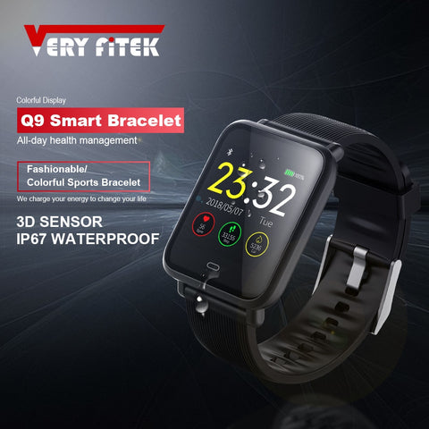 [variant_title] - VERYFiTEK Q9 Blood Pressure Heart Rate Monitor Smart Watch IP67 Waterproof Sport Fitness Trakcer Watch Men Women Smartwatch