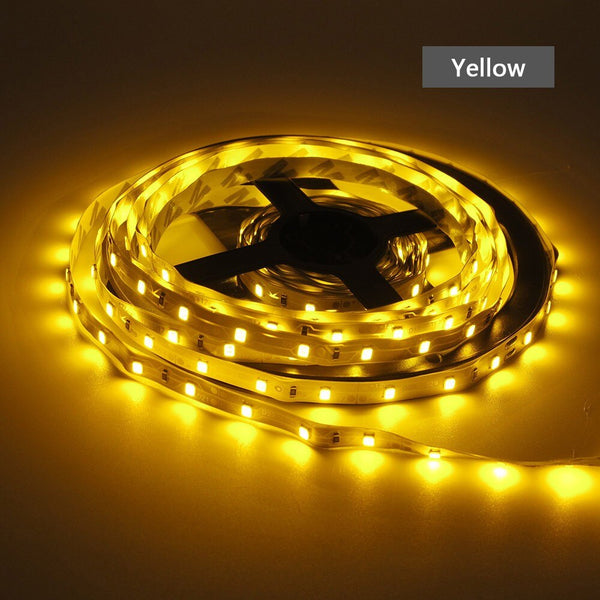 yellow / Not Waterproof 1M - DC 12V RGB LED Strip Light  SMD 2835 RGB Waterproof 1 - 5 M 12 V  60LED/M RGB Led Strip Tape Lamp Diode Flexible TV Backlight