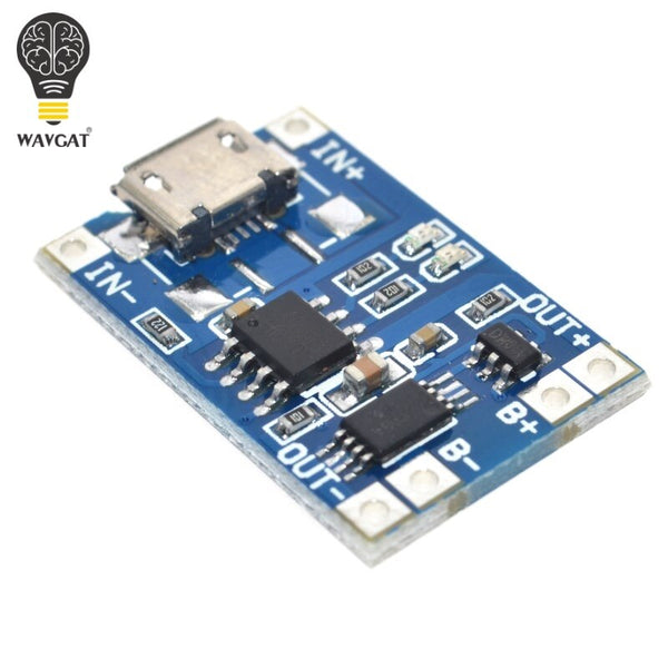[variant_title] - 5 pcs Micro USB 5V 1A 18650 TP4056 Lithium Battery Charger Module Charging Board With Protection Dual Functions 1A Li-ion