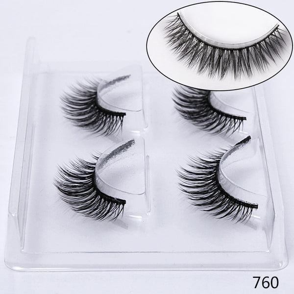 760 - SEXYSHEEP 2/4 pairs natural false eyelashes fake lashes long makeup 3d mink lashes eyelash extension mink eyelashes for beauty