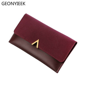 [variant_title] - 2019 Leather Women Wallets Hasp Lady Moneybags Zipper Coin Purse Woman Envelope Wallet Money Cards ID Holder Bags Purses Pocket