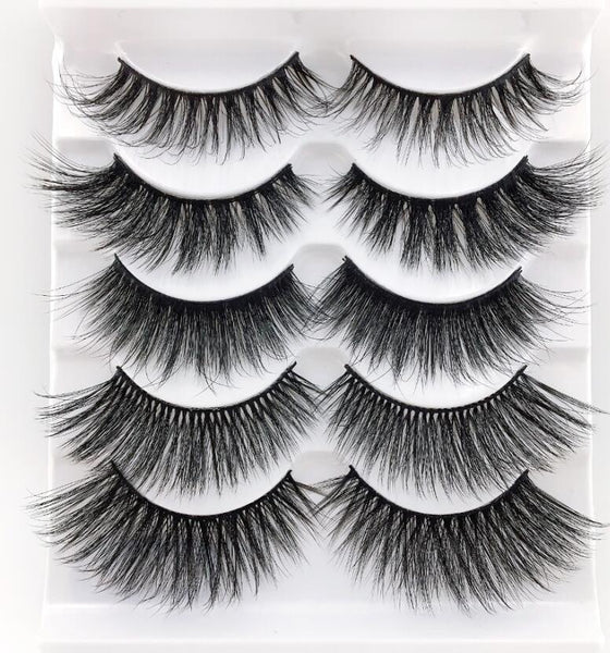 4 - NEW 13 Styles 1/3/5/6 pair Mink Hair False Eyelashes Natural/Thick Long Eye Lashes Wispy Makeup Beauty Extension Tools Wimpers