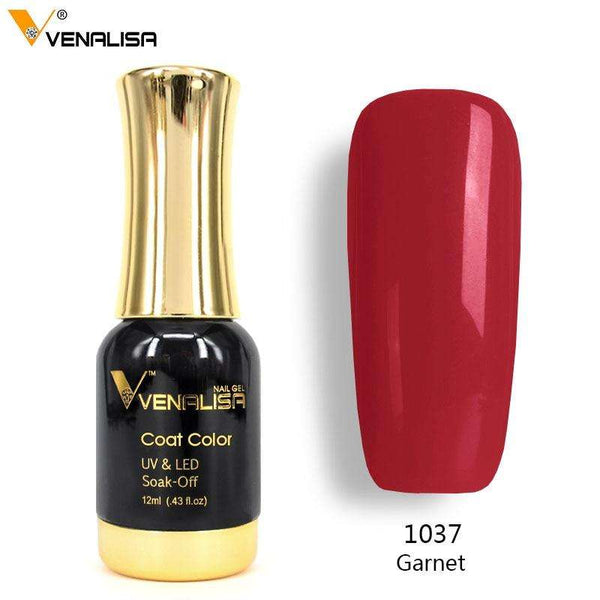 1037 Red - #60751  2019 New Venalisa Nail Paint Gel 12ml 120 colors Gel Polish Nail Gel Soak Off UV Gel Polish Nail Lacquer Varnishes