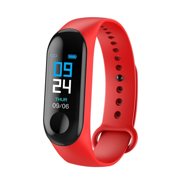 Red - MAFAM Smart Watch Men Women Heart Rate Monitor Blood Pressure Fitness Tracker Smartwatch Sport Smart Clock Watch For IOS Android
