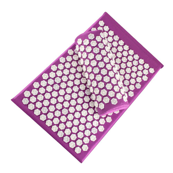 mat with pillow-200003699 - Massager Cushion Acupuncture Sets Relieve Stress Back Pain Acupressure Mat/Pillow Massage Mat Rose Spike Massage and Relaxation