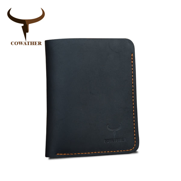 [variant_title] - COWATHER Crazy horse leather men wallets Vintage genuine leather wallet for men cowboy top leather thin to put free shipping