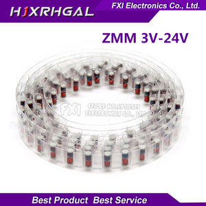 [variant_title] - 200PCS ZMM 3V 3V3 3V9 4V7 5V1 7V5 8V2 10V 12V 15V 16V 18V 20V 24V LL34 SMD Zener diode package 1/2W 0.5w Chip Zener diode