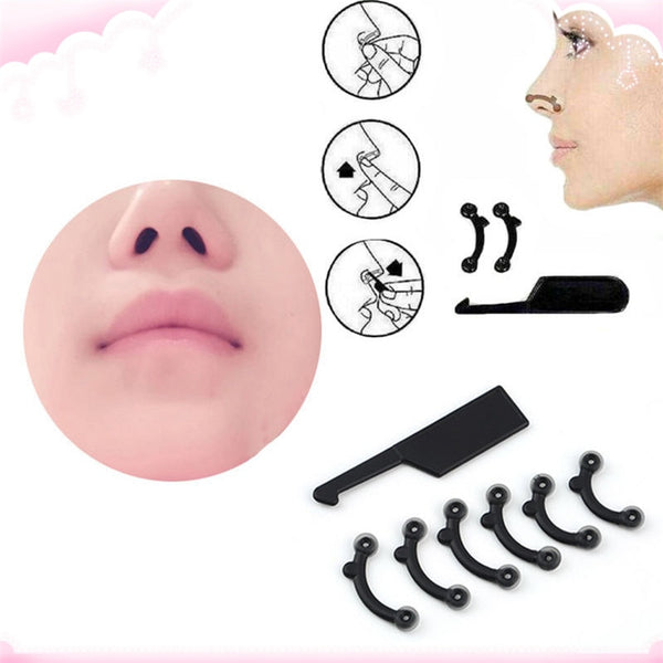[variant_title] - 6PCS/Set 3 Sizes Beauty Nose Up Lifting Bridge Shaper Massage Tool No Pain Nose Shaping Clip Clipper Women Girl Massager
