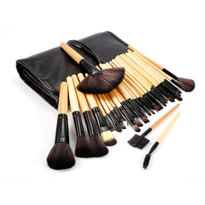 [variant_title] - Pro 32pcs Makeup Brushes Set Foundation Eyeshadow Contour Kabuki Brushes Powder Lip Make up Brush Tools Kit + Pouch Bag 3 Colors