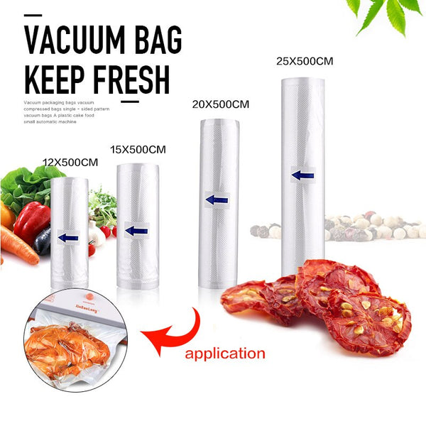 [variant_title] - Home Kitchen Food Vacuum Sealer Bags 4 rolls 12 15 20 25x500cm Film Container Food Sealer Saver Bags Vacuum Packing Machine