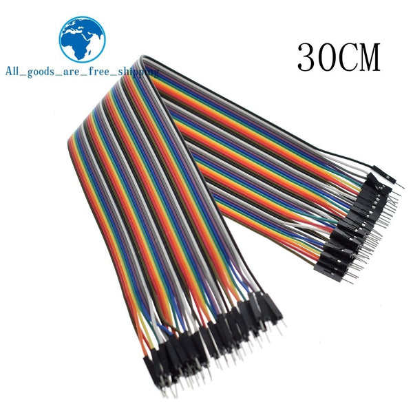 30CM male to male - TZT Dupont Line 10cm/20CM/30CM Male to Male+Female to Male + Female to Female Jumper Wire Dupont Cable for arduino DIY KIT