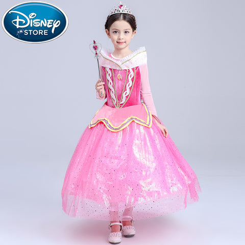 [variant_title] - Disney Frozen dress princess cosplay elsa anna snow white clothing christmas costume infant carnival trolls baby clothes kids