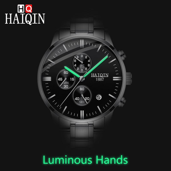 [variant_title] - HAIQIN Men's watches Fashion Mens watches top brand luxury/Sport/military/Gold/quartz/wrist watch men clock relogio masculino