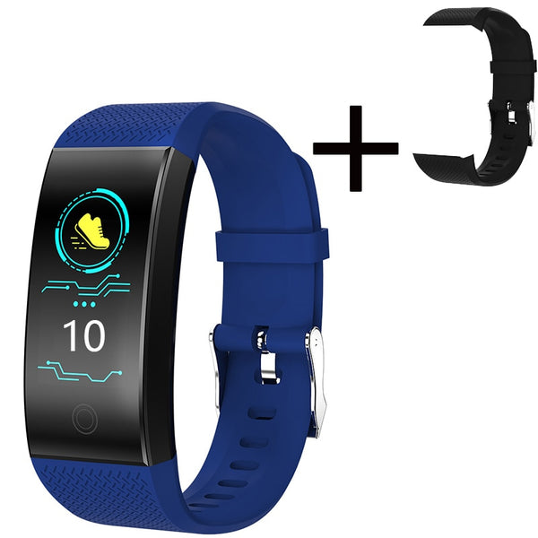 blue Band - BANGWEI 2018 New Men Smar watch Blood pressure heart rate monitor basketball Fitness Tracker Smart Sport Watch Reloj inteligente