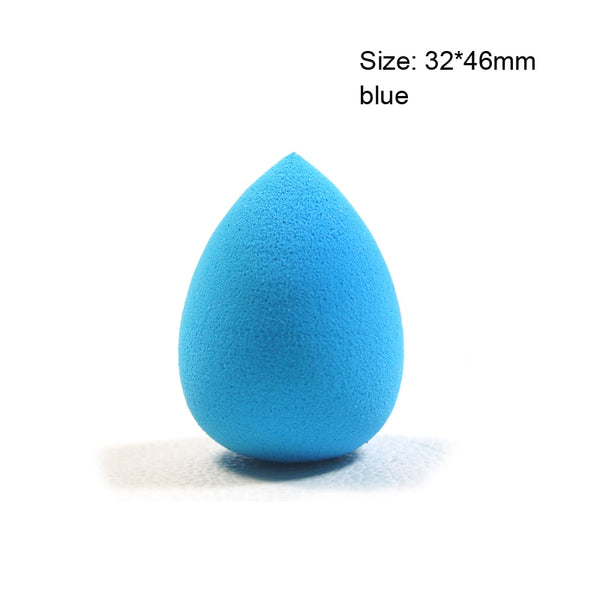 small blue - Pooypoot Soft Water Drop Shape Makeup Cosmetic Puff Powder Smooth Beauty Foundation Sponge Clean Makeup Tool Accessory