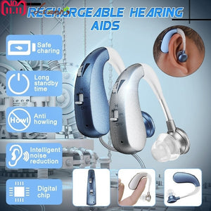 [variant_title] - Rechargeable Mini Digital Hearing Aid Sound Amplifiers Wireless Ear Aids for Elderly Moderate to Severe Loss Drop Shipping