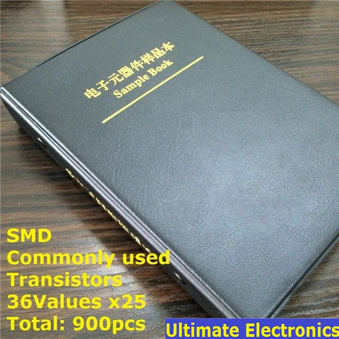 Default Title - 36 kinds x25 commonly used SMD Transistor Assortment Kit Assorted Sample Book