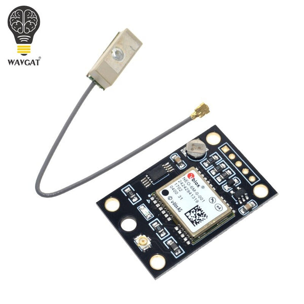 Including antenna - WAVGAT GY-NEO6MV2 New NEO-6M GPS Module NEO6MV2 with Flight Control EEPROM MWC APM2.5 Large Antenna for arduino
