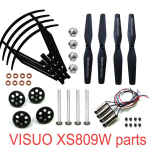 [variant_title] - RC Drone Original Parts VISUO XS809W XS809HW XS809 RC Quadcopter Spare Parts Spindle Geared Bearing Motor Geared Engine