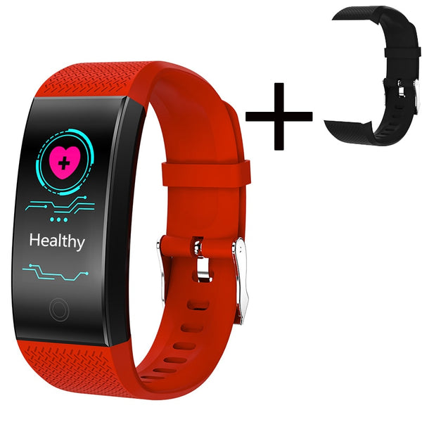red Band - BANGWEI 2018 New Men Smar watch Blood pressure heart rate monitor basketball Fitness Tracker Smart Sport Watch Reloj inteligente
