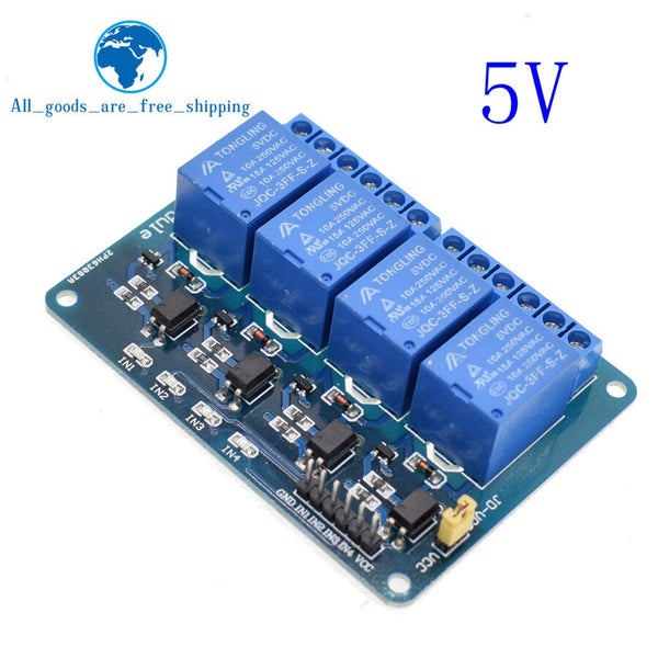 5V  4 channel relay - TZT 1pcs 5v 12v 1 2 4 6 8 channel relay module with optocoupler. Relay Output 1 2 4 6 8 way relay module for arduino In stock