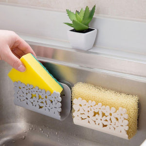 [variant_title] - Kitchen Bathroom Drying Rack Toilet Sink Suction Sponges Holder Rack Suction Cup Dish Cloths Holder Scrubbers Soap Storage
