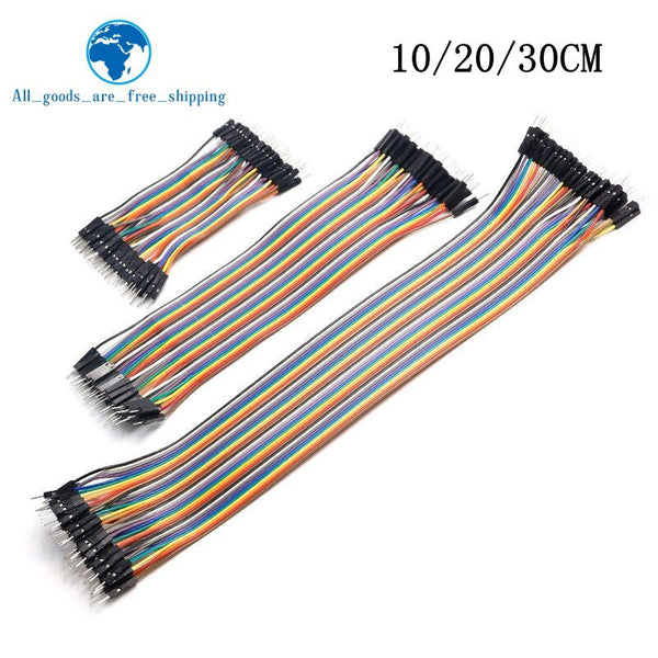 [variant_title] - TZT Dupont Line 10cm/20CM/30CM Male to Male+Female to Male + Female to Female Jumper Wire Dupont Cable for arduino DIY KIT