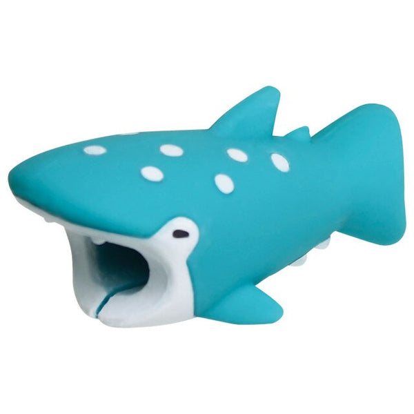 Whale Shark - 1pcs kawaii Cable Bite Animal iphone Protector Shaped Winder Dog Bite Phone Accessory Prank Toy Funny