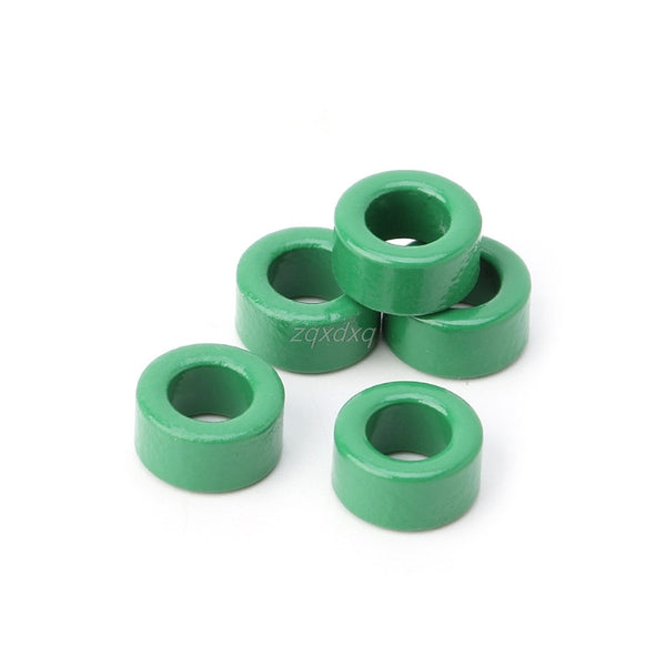 [variant_title] - 10Pcs Inductor Coils Green Toroid Ferrite Cores anti-interference Filter Rings AUG_21 Dropship