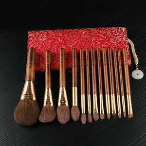 [variant_title] - MyDestiny Luxurious Traditional Brush Set 13-Brushes Super Soft Australian Squirrel Hair Face Eye Brushes - Beauty Makeup Tools (MD-TRADITIONAL-SET)