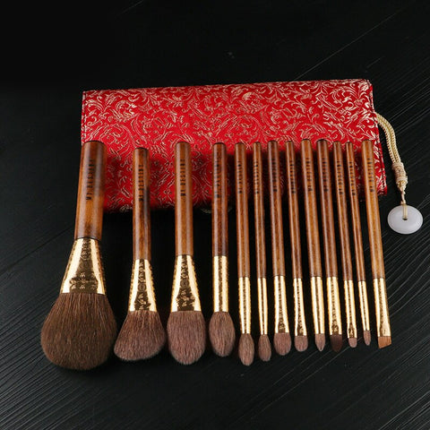 [variant_title] - MyDestiny Luxurious Traditional Brush Set 13-Brushes Super Soft Australian Squirrel Hair Face Eye Brushes - Beauty Makeup Tools (MD-TRADITIONAL-SET)