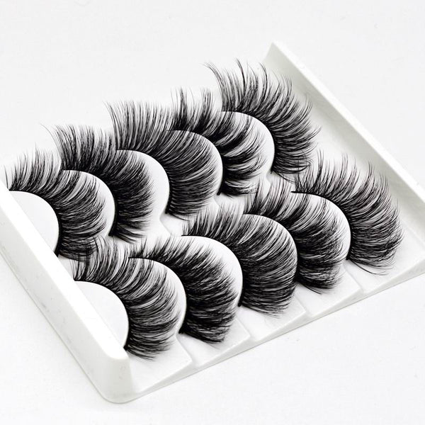 3d-55 - NEW 13 Styles 1/3/5/6 pair Mink Hair False Eyelashes Natural/Thick Long Eye Lashes Wispy Makeup Beauty Extension Tools Wimpers