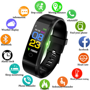 [variant_title] - BANGWEI New Smart Watch Men Women Heart Rate Monitor Blood Pressure Fitness Tracker Smartwatch Sport Watch for ios android +BOX