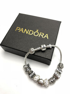 [variant_title] - Women pandora bracelet charms silver 925 original pandora watch Luxury Ladies Watches Classic Acrylic 21 color Beaded Bracelets