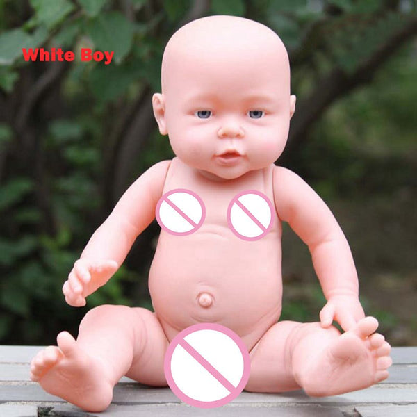 41CM B - 41cm Newborn Baby Simulation Doll Soft Children Reborn Doll Toy Boy Girl Emulated Doll Kids Birthday Gift Kindergarten Props