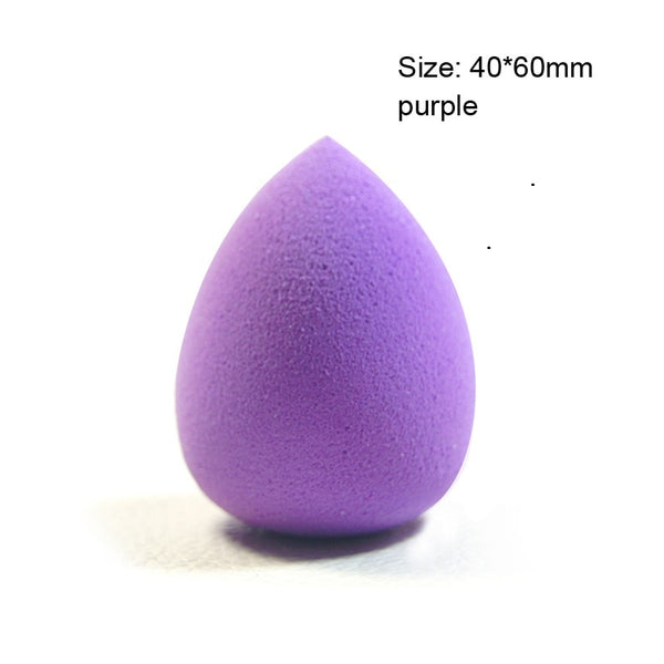 large purple - Pooypoot Soft Water Drop Shape Makeup Cosmetic Puff Powder Smooth Beauty Foundation Sponge Clean Makeup Tool Accessory