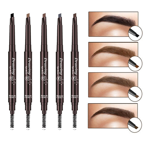 [variant_title] - EyeBrow Pencil Cosmetics Makeup Tint Natural Long Lasting Paint Tattoo Eyebrow Waterproof Black Brown Eye brow Makeup Set Beauty