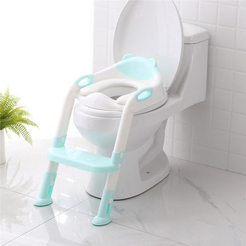 [variant_title] - Baby toilet seat Baby Child Potty Toilet Trainer Seat Step Stool Ladder Adjustable Training Chair #4M29