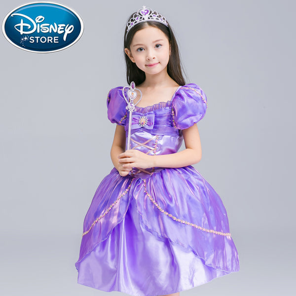[variant_title] - Disney Frozen dress Girl Princess Elsa Anna For Girls Frozen Cotton Girl Princess infant Costume Cosplay christmas costume moana
