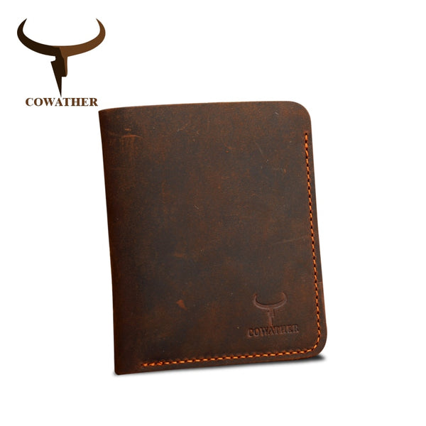 [variant_title] - COWATHER Crazy horse leather men wallets Vintage genuine leather wallet for men cowboy top leather thin to put free shipping