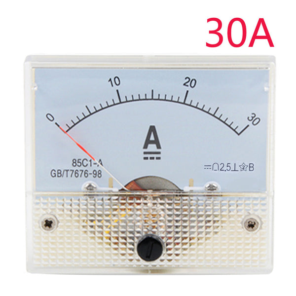 0-30A - 85C1-A DC Analog Amperemeter Panel Meter Gauge 1A 2A 3A 5A 10A 20A 30A AMP Gauge Current Mechanical Ammeters