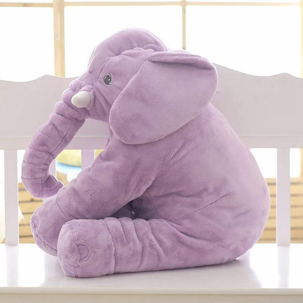 Purple / 40CM - 40/60cm Infant Plush Elephant Soft Appease Elephant Playmate Calm Doll Baby Toy Elephant Pillow Plush Toys Stuffed Doll