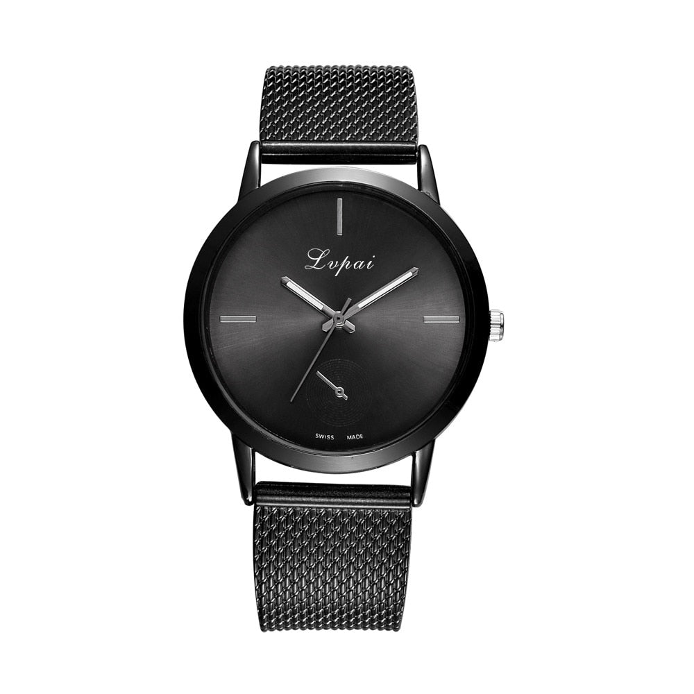 Black - Lvpai Women's Casual  very charming for all occasions  Quartz Silicone strap Band Watch Analog Wrist Watch Women Clock reloj
