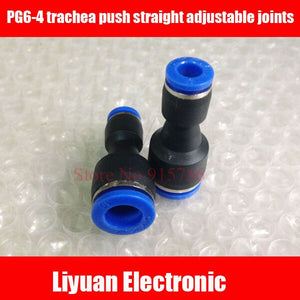 Default Title - 50pcs PG6-4 trachea push straight adjustable joints / PG8-6 / PG10-8 / PG12-10 / PG8-4 / PG10-6 / PG12-8 pneumatic connector