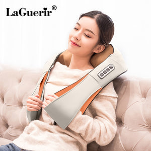 [variant_title] - LaGuerir Home Car U Shape Electrical Shiatsu Back Neck Shoulder Body Massager Infrared Heated Kneading Car/Home Massagem