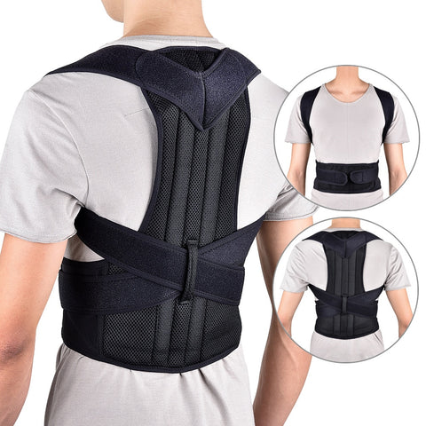 [variant_title] - Unisex Adjustable posture Corrector Shoulder Back Brace Support Pain Relief Lumbar Spine Support Belt Posture Correction