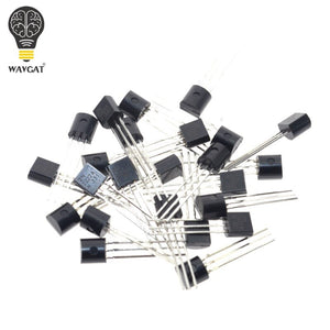 Default Title - 2N2222A Free shipping 100pcs in-line triode transistor NPN switching transistors TO-92 0.6A 30V NPN 2N2222