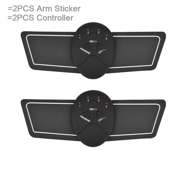 Arm Set - EMS Wireless Muscle Stimulator Trainer Smart Fitness Abdominal Training Electric Weight Loss Stickers Body Slimming Belt Unisex